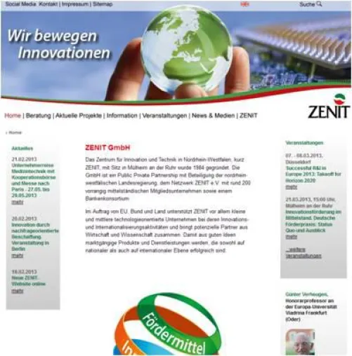 Neue ZENIT-Website online - zenit.de Bild: Neue ZENIT-Website online - zenit.de