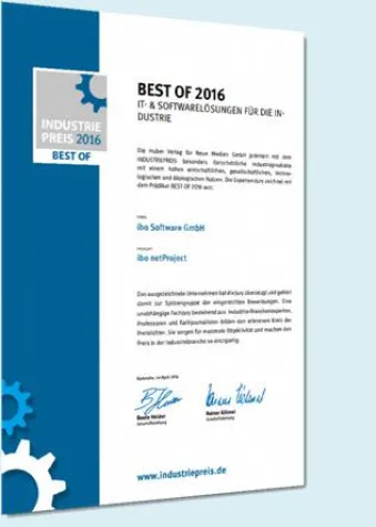 Bild: Projektmanagement-Software ibo netProject erneut ausgezeichnet