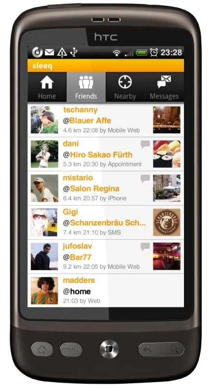 sleeq Android-App