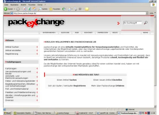 Relaunch von packexchange.de, dem virtuellen Marktplatz für Verpackungsmaterialien Bild: Relaunch von packexchange.de, dem virtuellen Marktplatz für Verpackungsmaterialien
