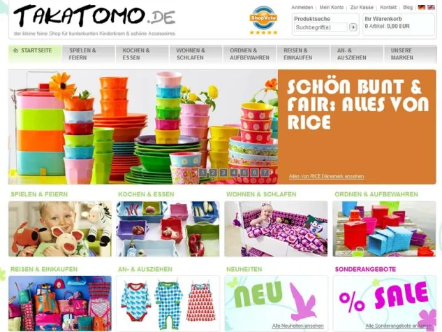 Bild: TakaTomo.de mit neuem Shop