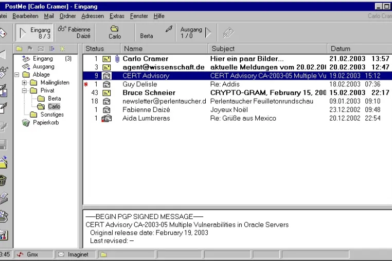 Bild: PostMe 3.6: Das freundliche E-Mail-Programm