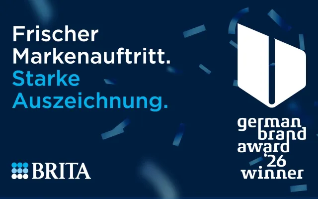 Bild: German Brand Award für die Corporate Design Evolution von BRITA