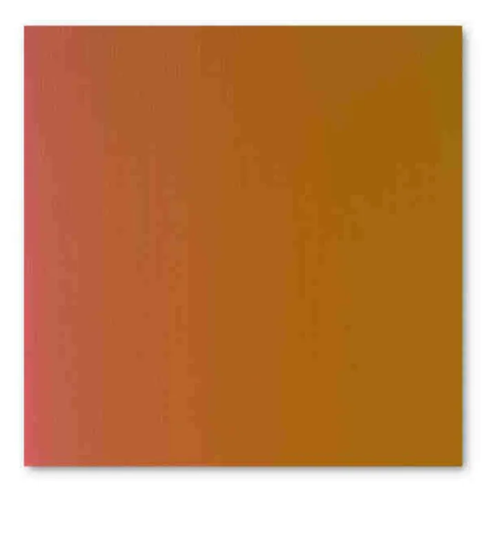 Johannes Geccelli, Ocker wird Rosa, 2003, Acryl auf Leinwand, 80 x 80 cm