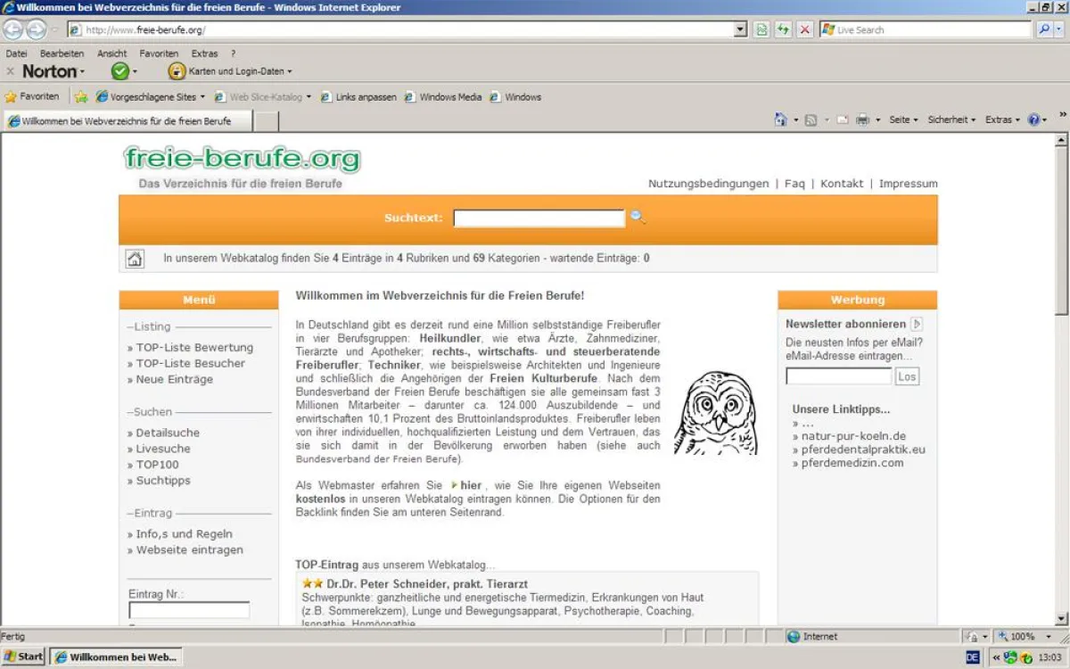 freie-berufe.org - Ein neues Webverzeichnis für die Freien Berufe