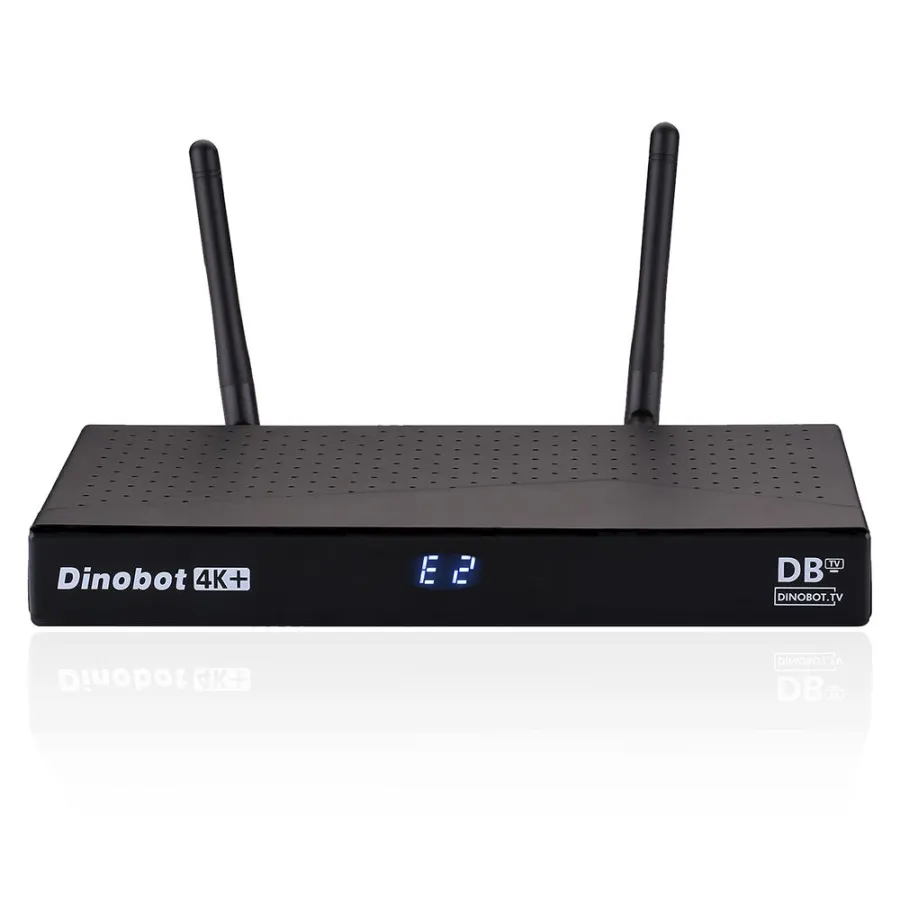 Der Dinobot 4K+ vereint als erster Receiver die Betriebssysteme Linux Enigma2 und Android