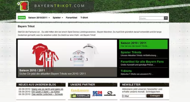 Bei bayerntrikot.com können sämtliche Trikots des FC Bayern München günstig erworben werden Bild: Bei bayerntrikot.com können sämtliche Trikots des FC Bayern München günstig erworben werden