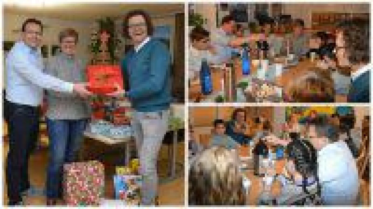 Die WEKA-Geschäftsführer wurden von der Geschäftsführerin des Kinderheim Friedbergs sowie von den Heimkindern begeistert empfangen