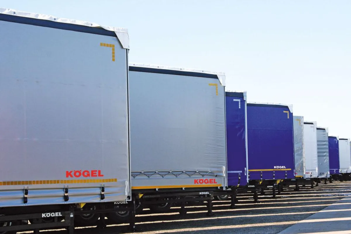 Kögel Trailer kurz vor der Auslieferung