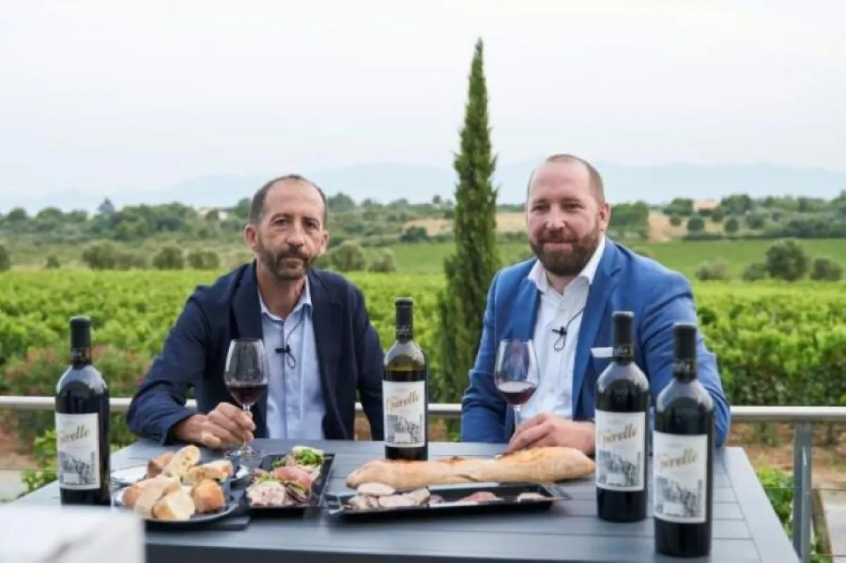 Winzer Jean-Marc Lafage & BELViNi Gründer Rüdiger Kühnle mit La Opérette