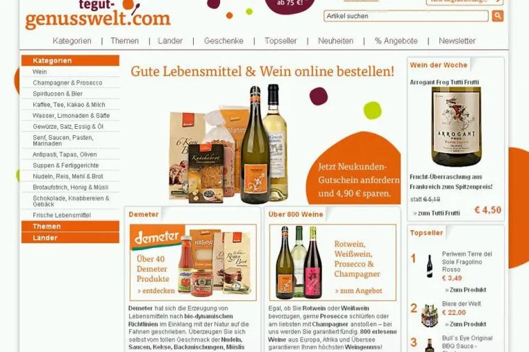 tegut… steigt mit Partner gourmondo.de in den Online-Lebensmittelhandel ein Bild: tegut… steigt mit Partner gourmondo.de in den Online-Lebensmittelhandel ein