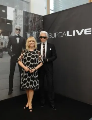 Bild: Karl Lagerfeld bei ‚BURDA LIVE’ in den Medien Park Verlagen