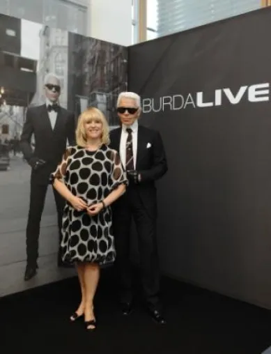 Bild: Karl Lagerfeld bei ‚BURDA LIVE’ in den Medien Park Verlagen