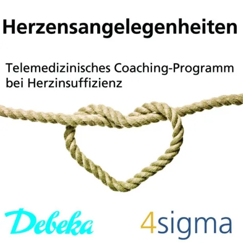 Debeka und 4sigma starten telemedizinisches Coachingprogramm Herzinsuffizienz Bild: Debeka und 4sigma starten telemedizinisches Coachingprogramm Herzinsuffizienz