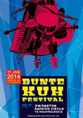 Bunte Kuh Festival das BavaroBalkan Event in München am 11.01.2014 Bild: Bunte Kuh Festival das BavaroBalkan Event in München am 11.01.2014
