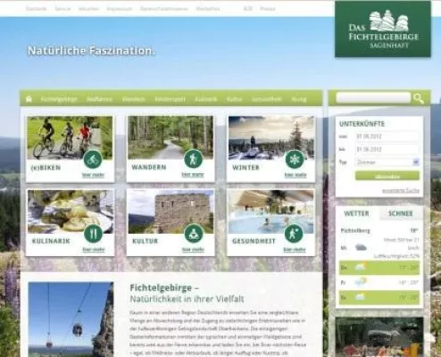 Bild: NEU: Fichtelgebirge "interaktiv" Tourismuszentrale startet mit dynamischem Themenportal