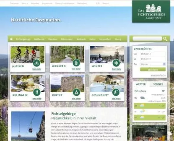 Bild: NEU: Fichtelgebirge "interaktiv" Tourismuszentrale startet mit dynamischem Themenportal