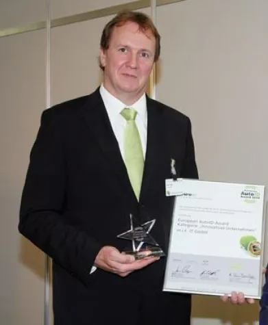 m.i.k .IT GmbH gewinnt den European Auto ID Award 2010 Bild: m.i.k .IT GmbH gewinnt den European Auto ID Award 2010