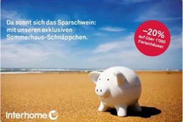 Bild: Exklusive Sommerhaus-Schnäppchen bei Interhome - im Juni buchen und 20% sparen