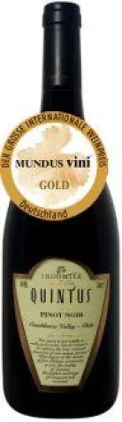 Bild: MUNDUSvini verleiht GOLD an Indomita Quintus Pinot Noir Gran Reserva 2009