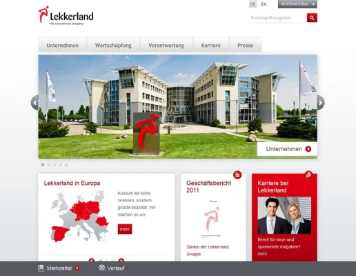 Bild: Internetagentur kernpunkt GmbH konzipiert neuen Internetauftritt für Lekkerland
