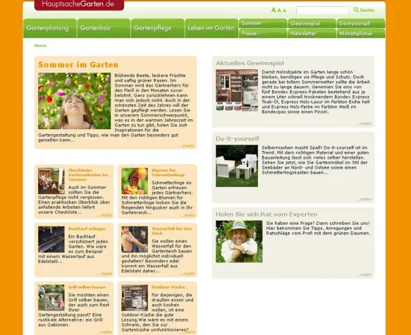 Bild: Sommerstimmung im Gartenportal