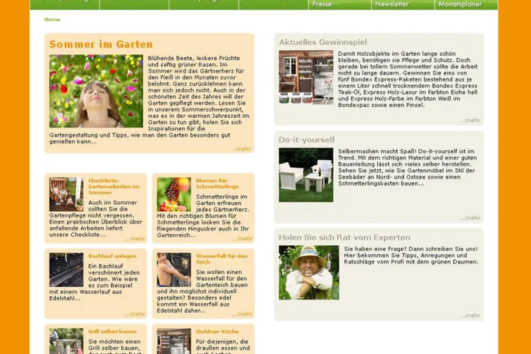 Sommerstimmung im Gartenportal Bild: Sommerstimmung im Gartenportal