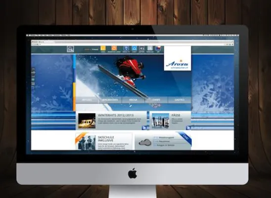 Bild: Modernes Design und viele Extras: Neue Website von ADVERMA für die Arosa Bergbahnen