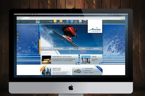 Bild: Modernes Design und viele Extras: Neue Website von ADVERMA für die Arosa Bergbahnen