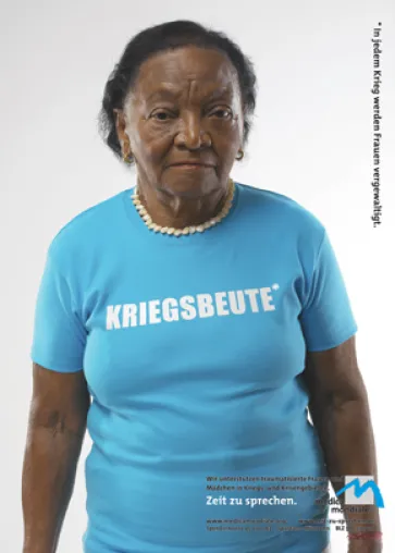 kakoii Berlin launcht 'Kriegsbeute' Kampagne für medica mondiale Bild: kakoii Berlin launcht 'Kriegsbeute' Kampagne für medica mondiale