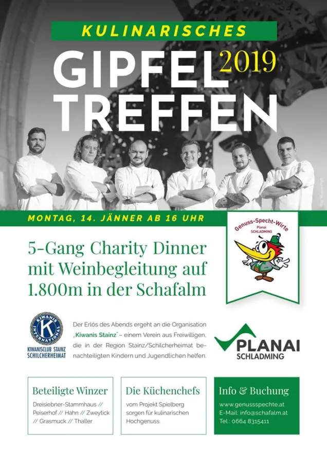 Plakat Kulinarisches Gipfeltreffen 2019