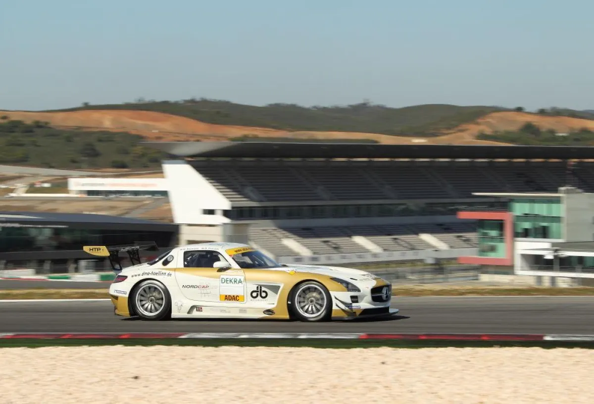 HEICO-Motorsport Test in Portimao mit Mercedes Benz SLS GT3 AMG