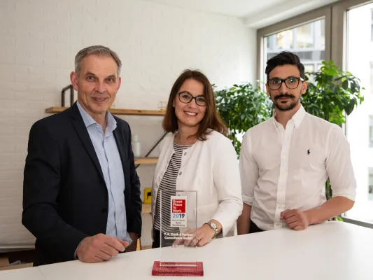 T.A. Cook erhält Auszeichnung für mitarbeiterorientierte Unternehmenskultur Bild: T.A. Cook erhält Auszeichnung für mitarbeiterorientierte Unternehmenskultur