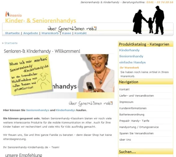 Bild: insenio startet erfolgreich Verkauf von Seniorenhandys