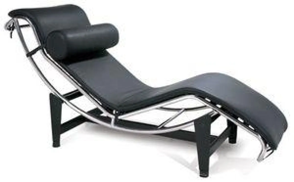 Le Corbusier Chaise Lounge LC4 & EG Adjustable Table Top Bauhausmöbel Angebot