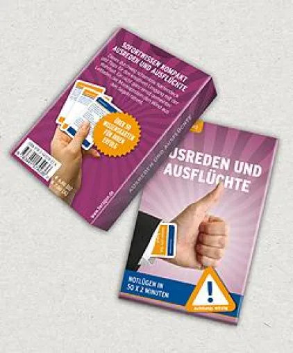 Notlügen für Einsteiger: Augenzwinkernder Ratgeber schult in der perfekten Ausrede Bild: Notlügen für Einsteiger: Augenzwinkernder Ratgeber schult in der perfekten Ausrede