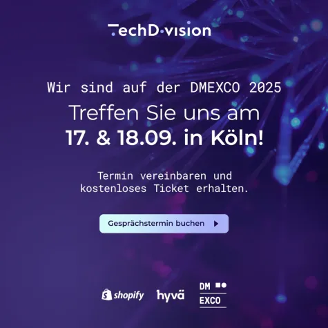 Bild: TechDivision auf der DMEXCO 2025 - Doppelt vertreten mit Shopify und Hyvä