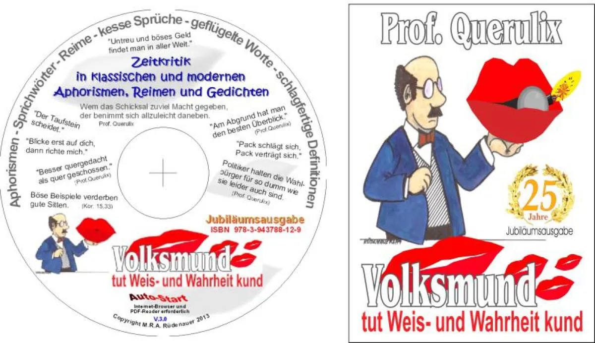 Volksmund tut Weis- und Wahrheit kund, eBook oder CD, jeweisl 29,95 Euro