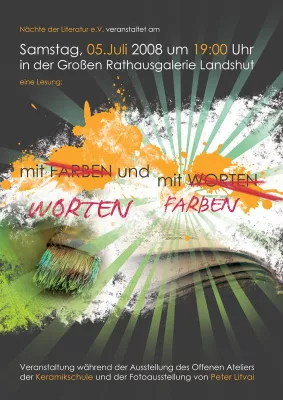Bild: Lesung - Mit Farben und mit Worten