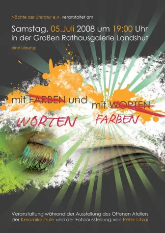 Lesung - Mit Farben und mit Worten Bild: Lesung - Mit Farben und mit Worten