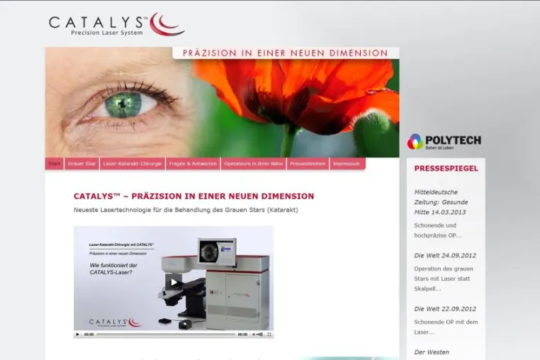 Patienten-Informations-Webseite CATALYS™ jetzt online Bild: Patienten-Informations-Webseite CATALYS™ jetzt online