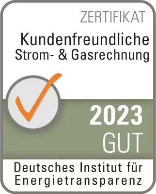 Bild: Auszeichnung für besonders kundenfreundliche Strom- und Gasrechnung