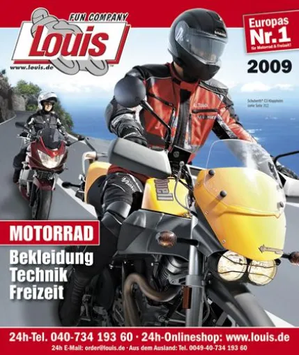 Motorradbekleidung und -technik auf 1122 Seiten - Neuer Louis-Katalog ab Mitte Januar kostenlos erhältlich Bild: Motorradbekleidung und -technik auf 1122 Seiten - Neuer Louis-Katalog ab Mitte Januar kostenlos erhältlich