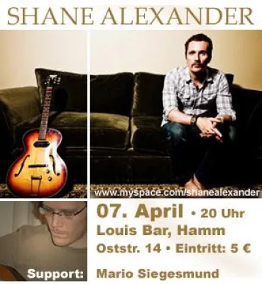 Bild: Shane Alexander auf Europa-Tour - Das Beste, was Los Angeles an Songs zu bieten hat