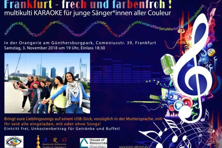 Bild: Frankfurt - frech und farbenfroh! Karaoke-Night in der Orangerie am Sa. 03.11.18