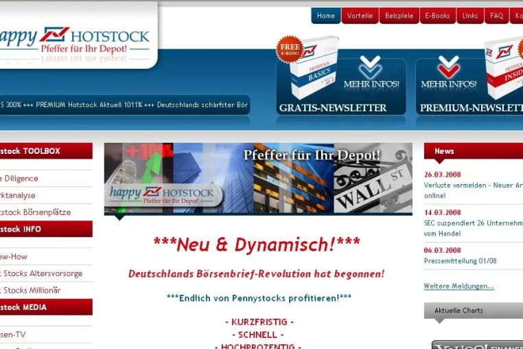 Bild: Pennystocks Börsenlinks - Die wichtigsten Hotstock-Börsen auf einen Klick