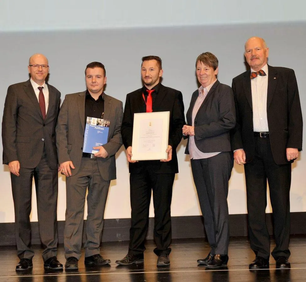 Robert Wipplinger jun. und Alexander Wipplinger nahmen in München stolz die auszeichnung entgegen.