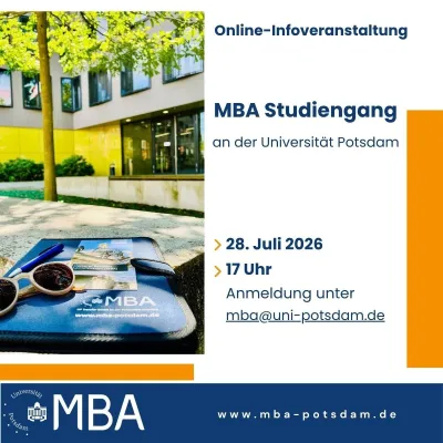 Bild: Auch in der Sommerpause: MBA-Infowebinar an der Universität Potsdam