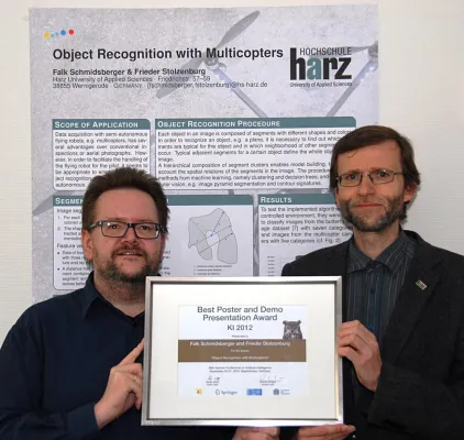 Forscher der Hochschule Harz erhalten Jury- und Publikumspreis in Saarbrücken Bild: Forscher der Hochschule Harz erhalten Jury- und Publikumspreis in Saarbrücken