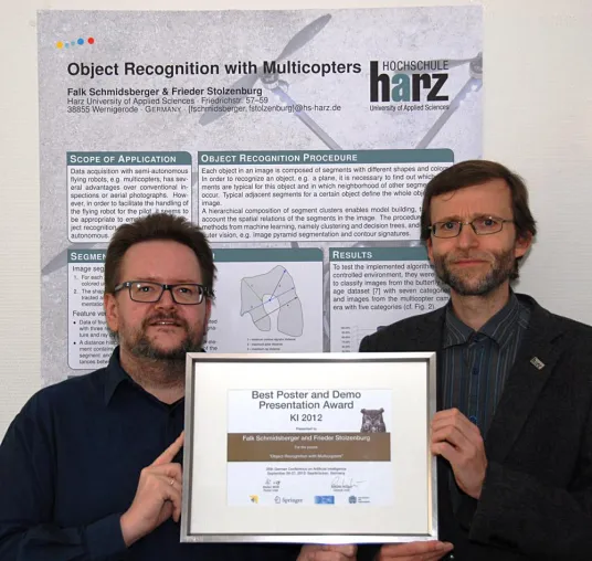 Forscher der Hochschule Harz erhalten Jury- und Publikumspreis in Saarbrücken Bild: Forscher der Hochschule Harz erhalten Jury- und Publikumspreis in Saarbrücken